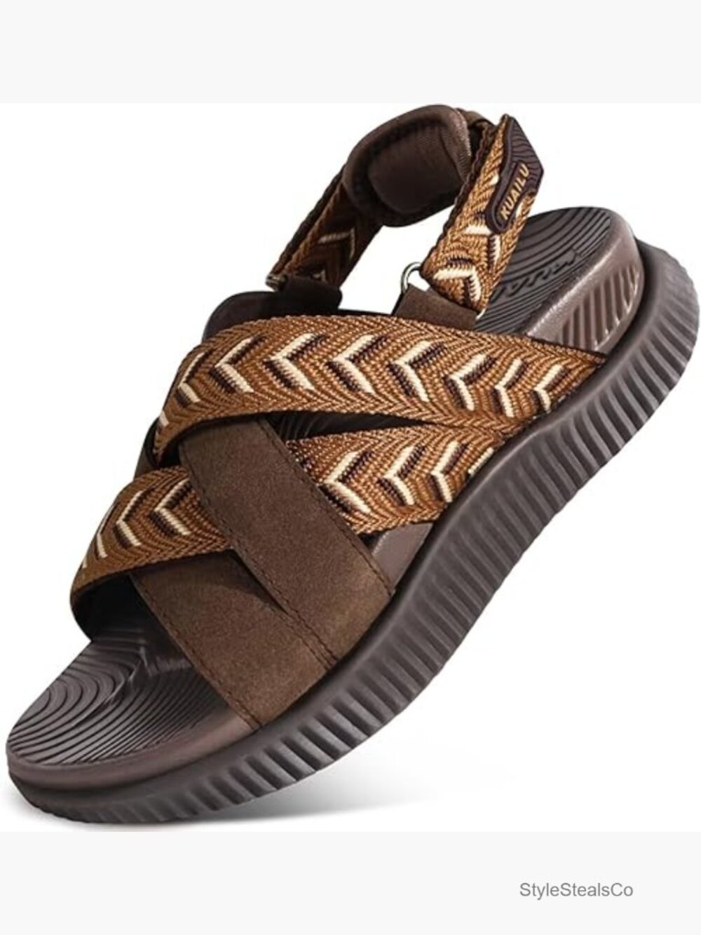 Orthopedic Walking Sandals with Arch Support - Adjustable Sport Sandals for